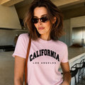 Camiseta con estampado,  100% Algodón, Camiseta casual de manga corta y cuello redondo, con diseño California DTF. Perfecta para el estilo diario.