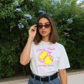 Camiseta con estampado,  100% Algodón, Camiseta casual de manga corta y cuello redondo, con diseño Limoncello DTF. Perfecta para el estilo diario.